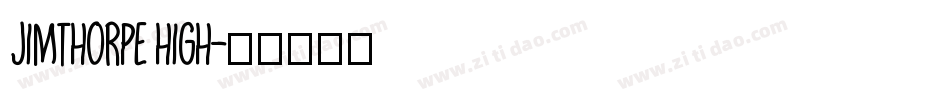 JimThorpe High字体转换